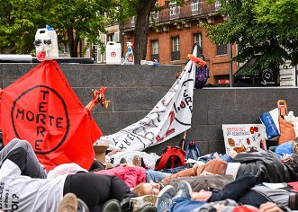 Pesticides le 18 mai, une manif anti-monsanto occupe le centre de Toulouse.